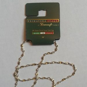 DANECRAFT PRIMAVERA GOLD STERLING SILVER NECKLACE